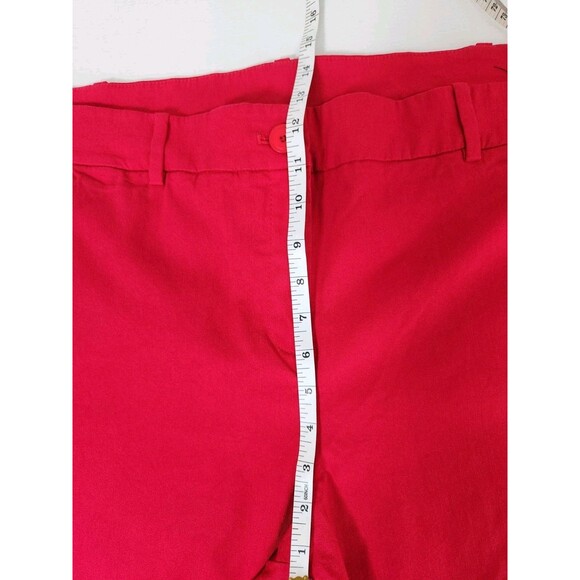 Lane Bryant Ladies 24 Regular Red Pants Stretch Festive Pockets Flat Front - Picture 4 of 9